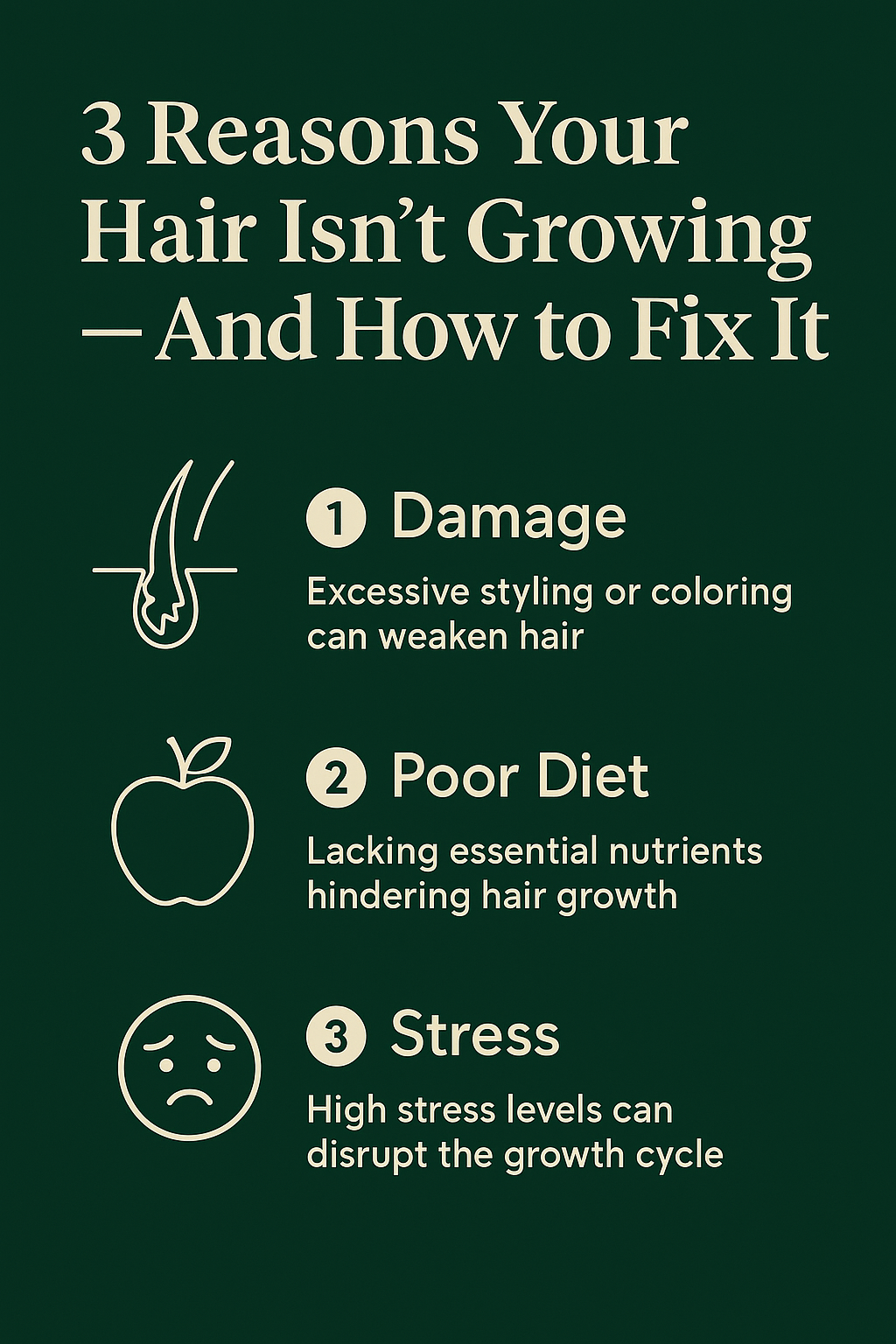 3 Reasons Your Hair Isn’t Growing — And How to Fix It